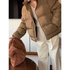 High-neck Duck Down Boxy Padded Jacket