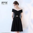 Cut Out Off-shoulder Cocktail Dress