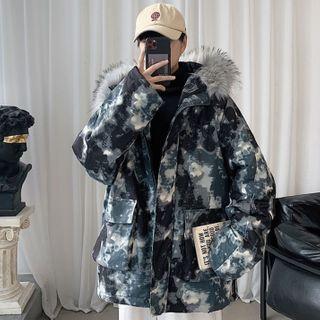 Tie Dye Zipped Parka
