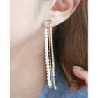 Faux-pearl Multi-strand Drop Earrings