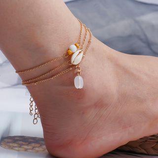 Shell Faux Pearl Layered Choker As Shown In Figure - One Size