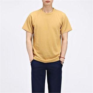 Short-sleeve Colored Waffle T-shirt