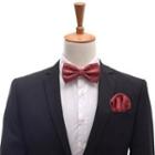 Set: Dotted Bow Tie + Pocket Square