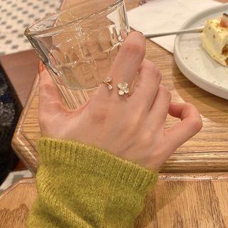 Flower Open Ring Gold - Size No. 16