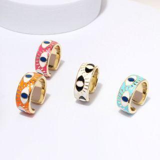 Eye Glaze Alloy Open Ring