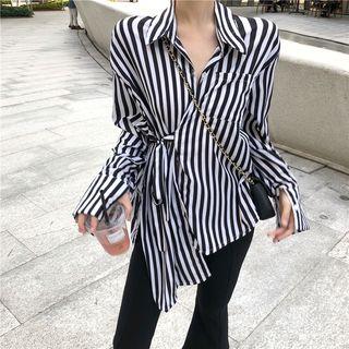 Wrapped Striped Shirt