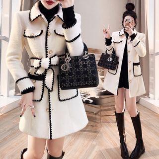 Tie Waist Single Breasted Coat