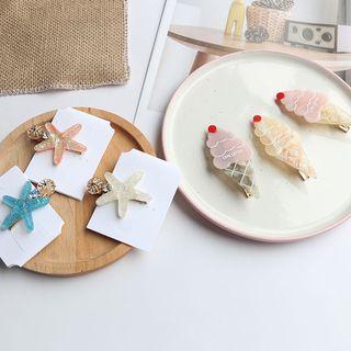 Acrylic Starfish / Ice-cream Hair Clip