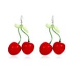 Cherry Resin Drop Earring 1 Pair - 01 - Red - One Size
