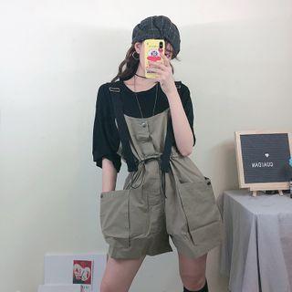Set: Short-sleeve T-shirt + Drawcord Jumper Cargo Shorts