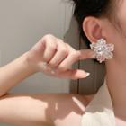Flower Stud Earring 1 Pair - Transparent - One Size