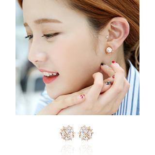 Rhinestone Ball Earring