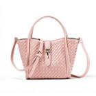 Set: Woven Handbag + Pouch