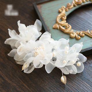 Bridal Flower Hair Clip As Shown In Figure - One Size