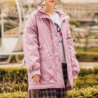 Cross Detail Fleece Lining Jacket