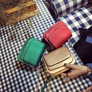 Layered Flap Chain Strap Cross Bag