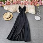Spaghetti Strap Slim Maxi Dress