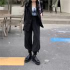 Striped Detail Blazer / Dress Pants / Top
