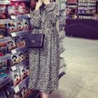 Long-sleeve Floral Maxi Dress