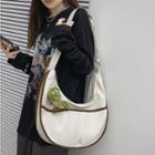 Contrast Trim Shoulder Bag / Charm / Set