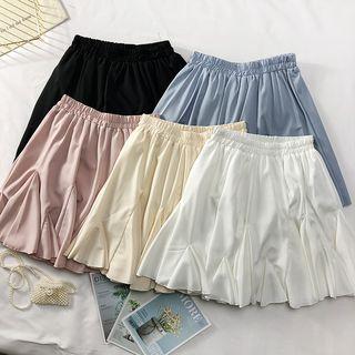 Patchwork Plain A-line Skirt
