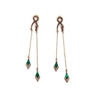 Jeweled Rhinestone Drop Earrings