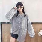 Hooded Asymmetric Shirt