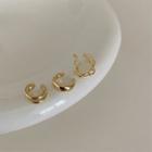 Set Of 3: Ear Cuff Set Of 3 - Gold - One Size