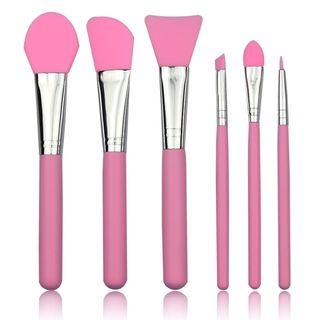 Set Of 6: Silicone Makeup Brush