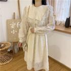 Lantern-sleeve Blouse / Lantern-sleeve Midi A-line Dress