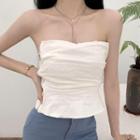 Plain Zip Tube Top