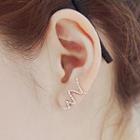 925 Sterling Silver Curve Earrings