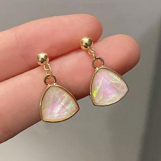 Geometric Drop Earring C-691 - 1 Pair - Gold - One Size
