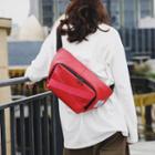 Couple-matching Faux Leather Belt Bag