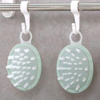Silicone Head Scalp / Hair Brush Green - One Size