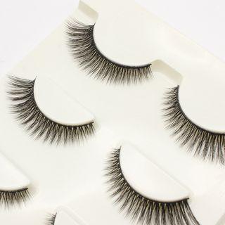 False Eyelashes #3d-09 3 Pairs - One Size