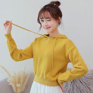 Long-sleeve Knit-hoodie