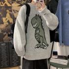 Dinosaur Patterned Sweater