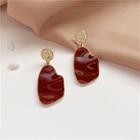 Geometry Drop Earring 1 Pair - Red - One Size