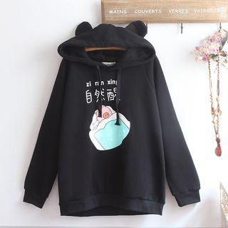 Cartoon Pig Printed Hoodie
