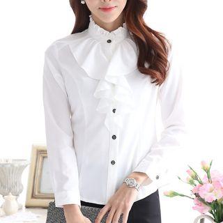 Ruffle Front Shirt