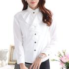 Ruffle Front Shirt
