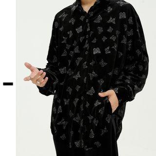 Butterfly Velvet Shirt