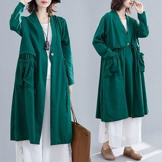 One Button Long Coat