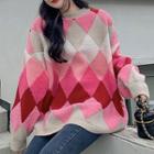 Gradient Argyle Sweater