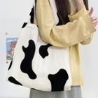 Cow Print Tote Bag Dairy Cow Print - Black & White - One Size