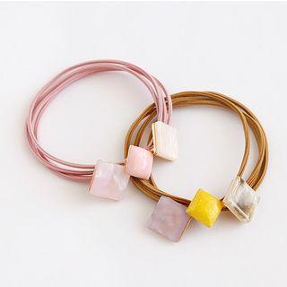 Square Acrylic Hair Tie