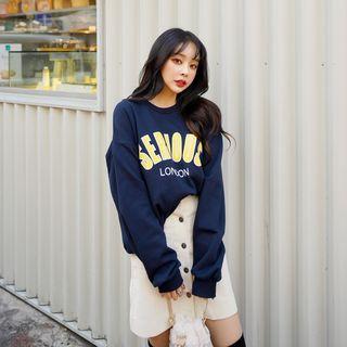 Serious Printed Oversized Pullover