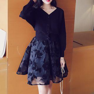 Set: Cardigan + A-line Dress