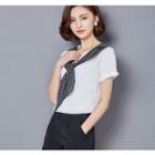 Set: Mock Two-piece Short-sleeve T-shirt + Shorts